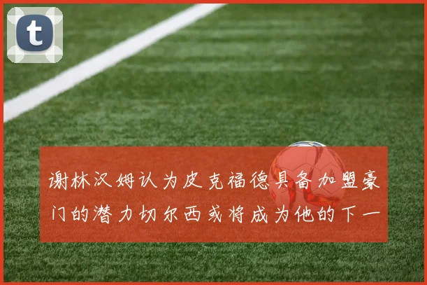 谢林汉姆认为皮克福德具备加盟豪门的潜力切尔西或将成为他的下一个选择